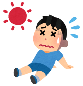 夏バテの男性